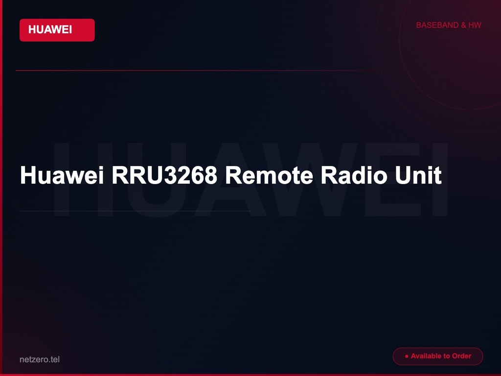 [NZT-VCN-45115] Huawei RRU3268 Remote Radio Unit