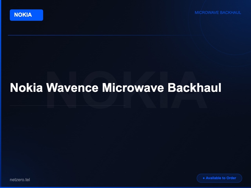 [NZT-VCN-45125] Nokia Wavence Microwave Backhaul